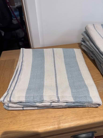 Photo of free Blue and off white curtains (IP33 2DR) #3