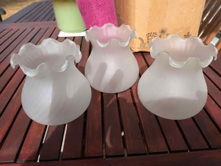Photo of free 3 glass lamp shades (Purley CR8) #2