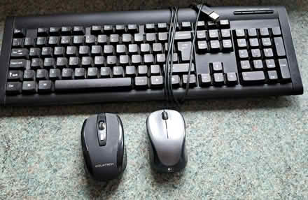Photo of free Keyboard & 2 Mice (Great Sankey WA5) #1