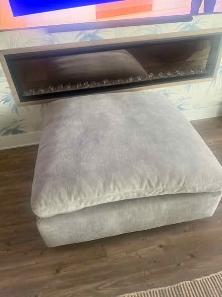Photo of free Light gray ottoman (Flagler Beach) #2