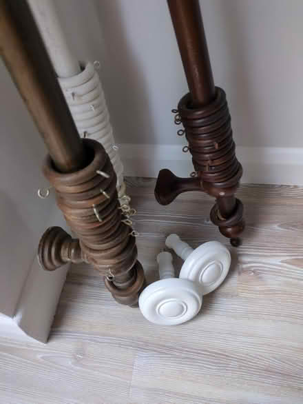 Photo of free Curtain poles with rings (Highcliffe) #2