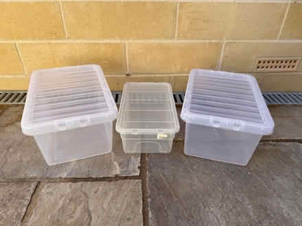 Photo of free 3 plastic boxes with lids (Weston BA1) #1