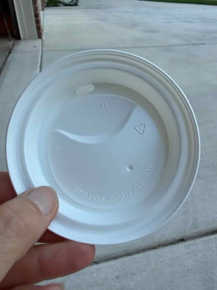 Photo of free White plastic beverage cups lids (Darien - near 75th x Cass Ave.) #4
