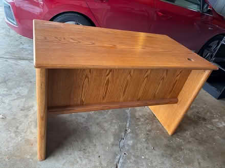 Photo of free Oak Desk (Near Hobson/Woodridge Dr) #1