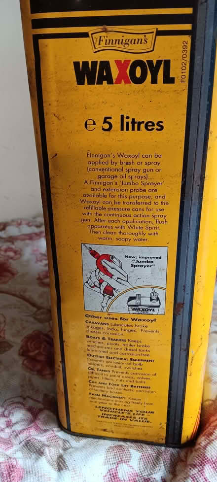 Photo of free 5ltr can of Waxoyl rustproofing for cars. (Shirley B90) #3