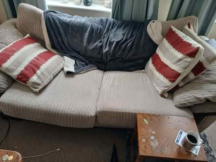 Photo of free 2 piece sofa and matching chair (Shepherds Bush W14) #1