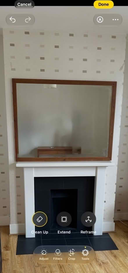 Photo of free Large Wooden Framed Mirror (Stockwell SW9) #1