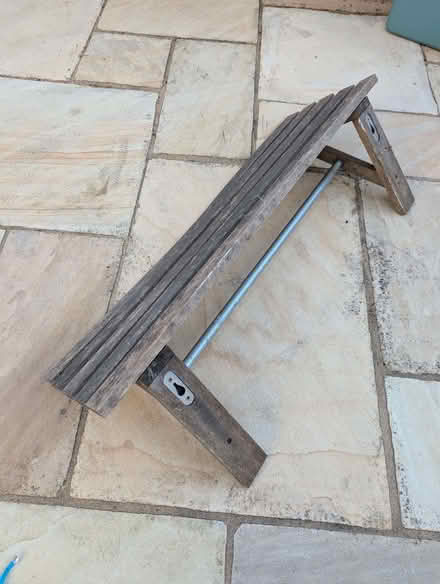 Photo of free wooden slatted shelf (Cutteslowe OX2) #3