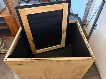 Photo of free Big Wooden Storage Box with Lid (Cicero/Bridgeport) #1