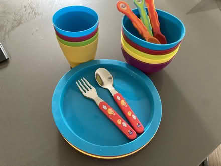 Photo of free Childrens plastic tableware (Apsley End SG5) #1