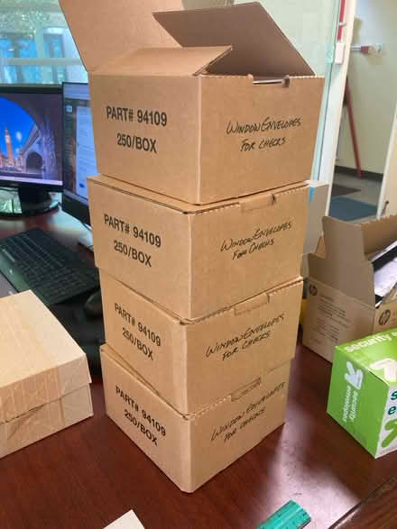 Photo of free Small check envelopes (White Oak) #1