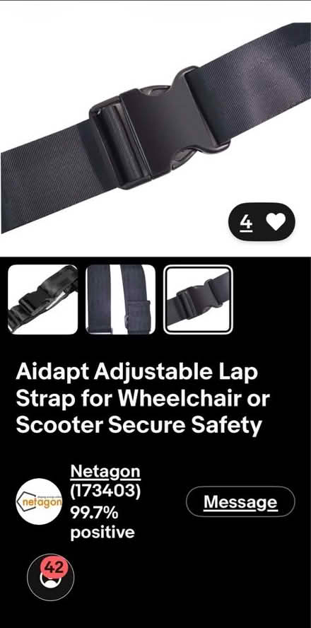 Photo of free Aidapt Adjustable Lap Strap (East Acton W3) #3