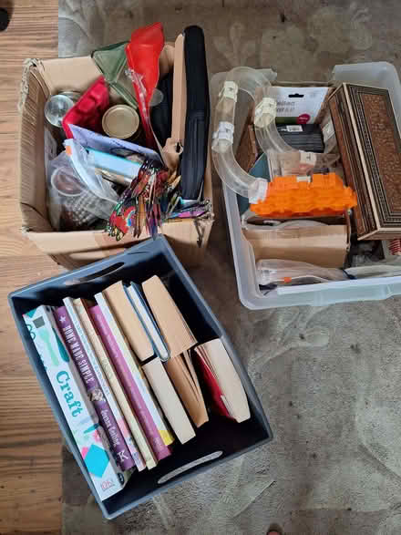 Photo of free Boot Fair Items:- Books Craft Bits (Hunter's Forstal CT6) #1