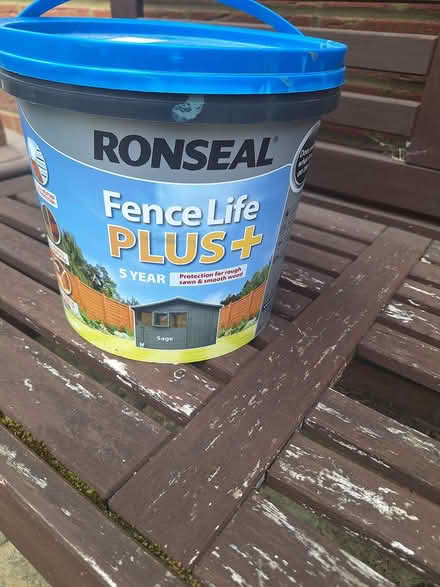 Photo of free 5 litre ca of Fence life + (Enfield island village EN3) #1