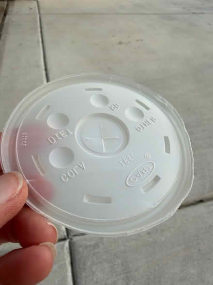 Photo of free 16 oz. Beverage Dart Plastic Lids (Darien - near 75th x Cass Ave.) #3