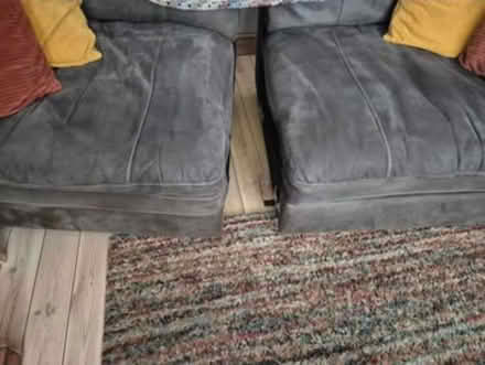 Photo of free 2 and 3 seater sofas and footstool (Wellow NG22) #2