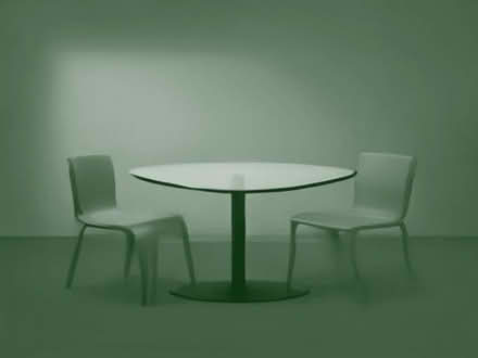 Photo of free Black glass dining extendable table with a few chairs black (Brockley SE4) #1