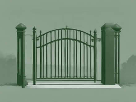 Photo of Wrought iron pedestrian garden gate (Briar Hill NN4) #1