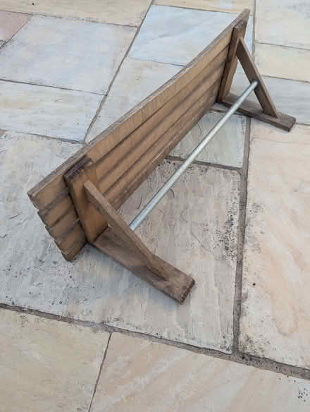 Photo of free wooden slatted shelf (Cutteslowe OX2) #2