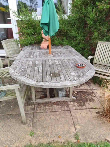Photo of free Outdoor teak furniture (Blubberhouses HG3) #1