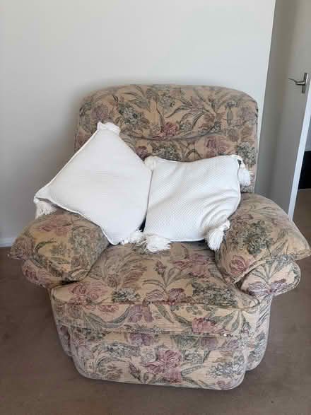 Photo of free Sofa and matching chair (Edenbridge) #2