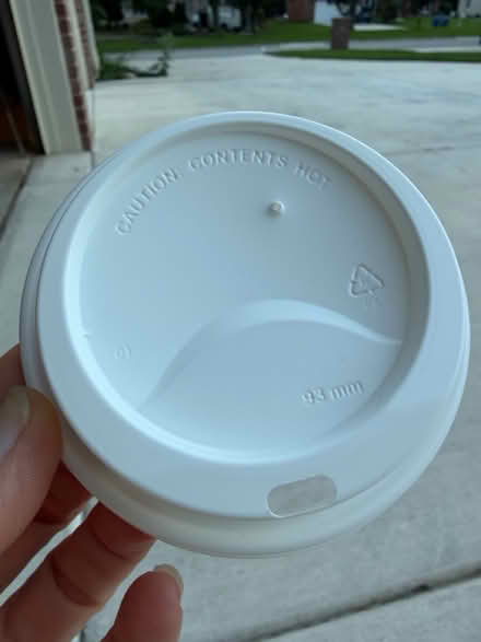 Photo of free White plastic beverage cups lids (Darien - near 75th x Cass Ave.) #2