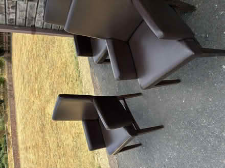 Photo of free Four brown dining chairs (Clungunford CP SY7) #3