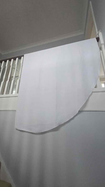 Photo of free Large oval white fabric tablecloth (Townsend AL3) #1