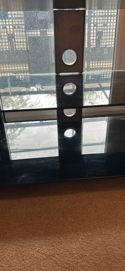 Photo of free Black Glass TV Stand (Twickenham TW2) #2