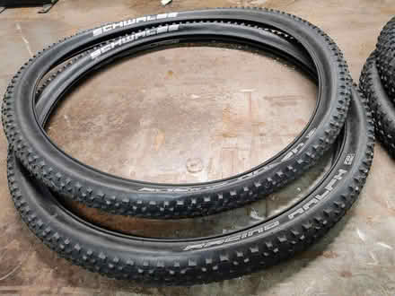 Photo of free 4 used Schwalbe 29x2.25" MTB tires (Westmont) #3
