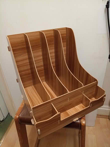 Photo of free plywood filing rack office organiser 32.5x33x31cm (Boscombe BH5) #2
