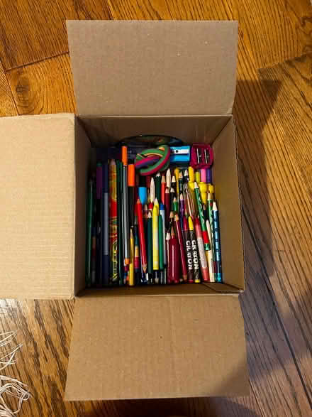 Photo of free Box of pens, pencils etc (Baldock SG7) #1