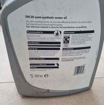 Photo of free Motor oil (Whitehill GU35) #2