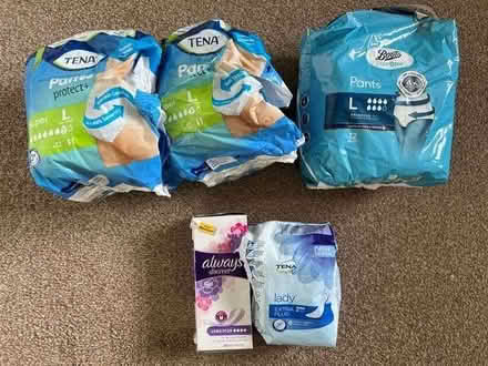 Photo of free Incontinence pads and pants (Size L) (Tinkersley DE4) #1