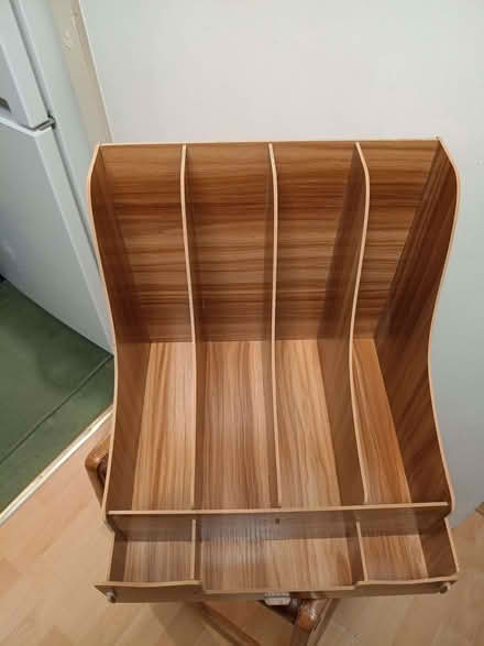 Photo of free plywood filing rack office organiser 32.5x33x31cm (Boscombe BH5) #3