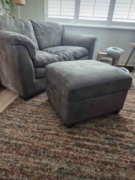 Photo of free 2 and 3 seater sofas and footstool (Wellow NG22) #3
