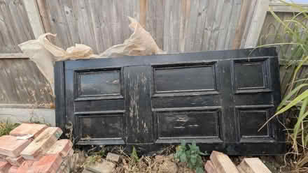 Photo of free Old wooden front door (SG1 Stevenage) #1