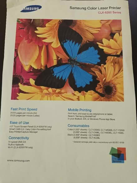 Photo of free Samsung CLX-6260ND (Greenford W7) #3