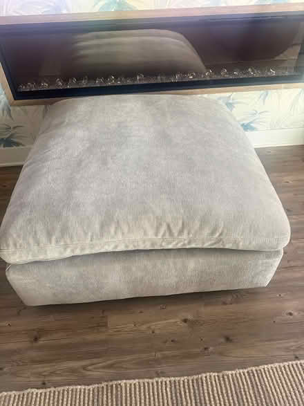 Photo of free Light gray ottoman (Flagler Beach) #1