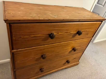 Photo of free Large Pine Chest of Drawers (East Malling ME19) #2