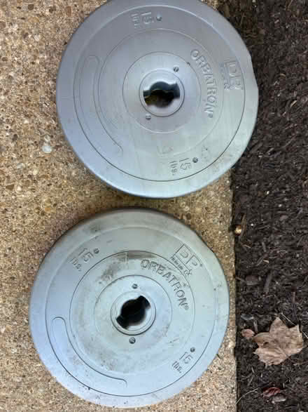 Photo of free Two 15lb weights (N Arlington near Marymount) #1