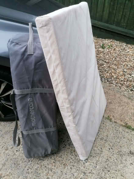 Photo of free mothercare travel cot and mattress (Stowmarket IP14) #1