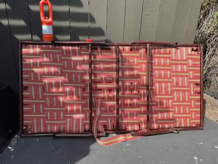 Photo of free Striped foldable outdoor cot (1075 Valencia Avenue) #1