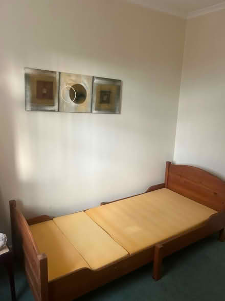 Photo of free Extendable IKEA oak bed frame (Lymm) #4