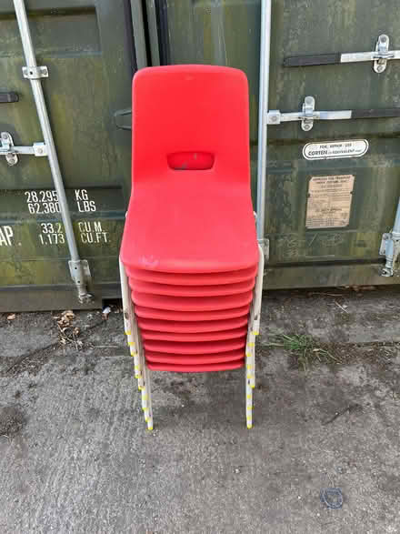 Photo of free 28 small school/classroom stacking chairs (Oxford OX1) #2