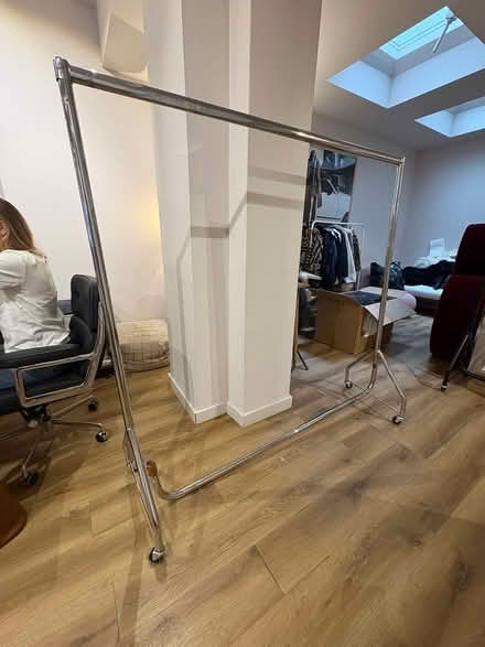 Photo of free Silver Clothing rail (Marylebone W1U) #1