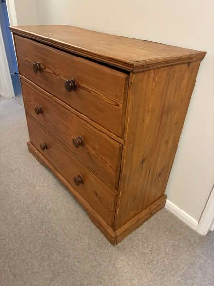 Photo of free Large Pine Chest of Drawers (East Malling ME19) #1