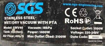 Photo of free SGS Stainless Steel Wet and Dry (Spondon DE21) #1