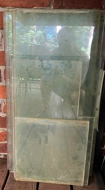 Photo of free Glass Panels (11) untempered clear (inside perimeter N Brookhaven) #2