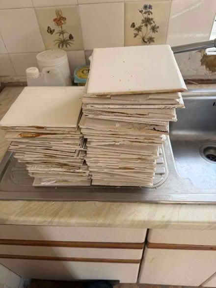 Photo of free 1960's white kitchen tiles (Barkham RG41) #2